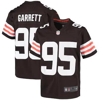 youth nike myles garrett brown cleveland browns team game j